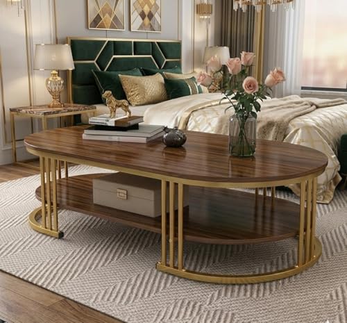 Image of Coffee Table Centre Table (Brown Gold)