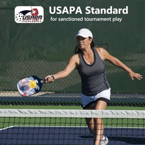 Image of niupipo Pickleball Paddles Set of 2 or 4, USAPA Approved Fiberglass Pickleball Paddle Set with Balls and Bag, Polypropylene Honeycomb Core, Lightweight Pickleball Paddles for Beginners Men Women