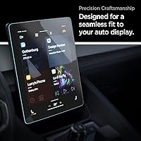Vista 6 de Spigen Tempered Glass Screen Protector [GlasTR EZ FIT] designed for Polestar 2 (2021/2022/2023/2024/2025/2026) 11.2 inch Dashboard Touchscreen