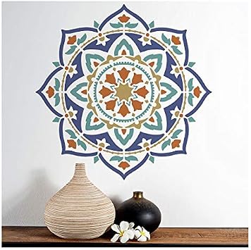 Rangoli Mandala Stencil for Walls Wall Stencil Mandala Reusable Stencil Better Than Mandala Decal Laser Cut Mandala Template for Painting Mandala Painting Stencil for Easy decor 10"