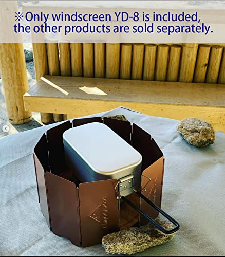 Campingmoon 5.5 Inch High Camping Stove Windshield With Storage Box Yd-8 #TOP5