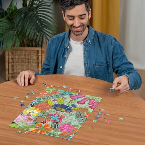 Puzzle 500 pièces : Jungle de fleurs Ravensburger France - vue 6