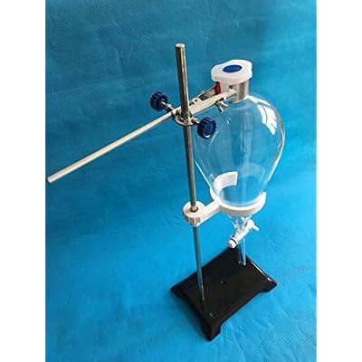 2000ml Glass Separatory Funnel Set, with PTFE Stopcock and Ring Stand Hardware