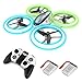 Produktbild Q9 RC Drohne Drone mit Höhehalten und Blau&Grün Nachtlicht,Quadrocopter mit 2 Akkus,20 Minuten Flugzeit und Propeller voll zu schützen,Spielzeug drohnen für Kinder und Anfänger.