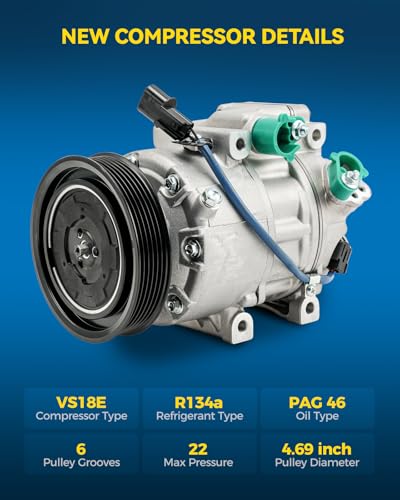 Image of PHILTOP CO11349C Air Conditioner AC Compressor with Clutch for Hyundai Santa Fe 2013-2018,Santa Fe XL 2019, Kia Sorento 2014-2015 3.3L, 2013 3.5L