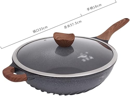 Miniatura 2 de JIAMEI - Sartén antiadherente olla de inducción sartén de gas multifuncional sartén para freír utensilios de cocina