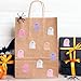 JarThenaAMCS 1000Pcs Halloween Ghost Holographic Stickers Roll 5 Colors 1.5 Inch Decals Pink Purple Orange White Self Adhesive Label Stickers for Party DIY Crafts Envelope Scrapbook Supplies