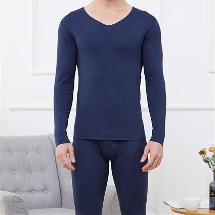 Jinqiuyuan Biancheria Intima Termica Uomo De Cashmere Biancheria Intima  Termica degli Uomini della Biancheria Intima del Vestito Senza Saldatura 37  Gradi Intima Termica Set Solido Esile Colore : Amazon.it: Abbigliamento