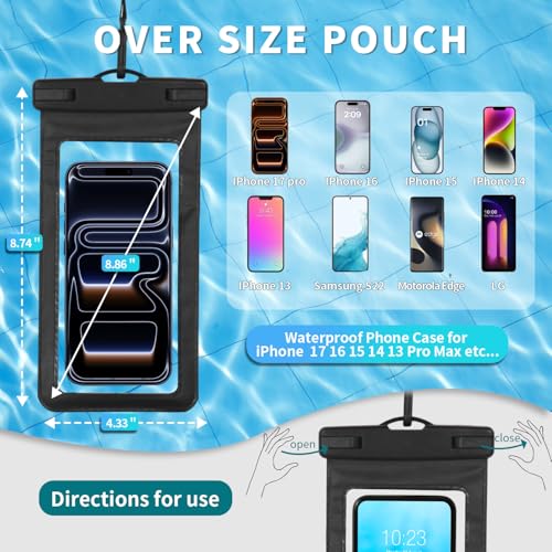 Image of EBODA Bluetooth Shower Speaker with Waterproof Phone Pouch, Gifts for Men
