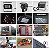 Caméra de recul 12 V-24 V, 4 broches, robuste, 18 LED infrarouges, vision nocturne, étanche, marche arrière, caméra de recul avec câble de 15 m à 4 broches