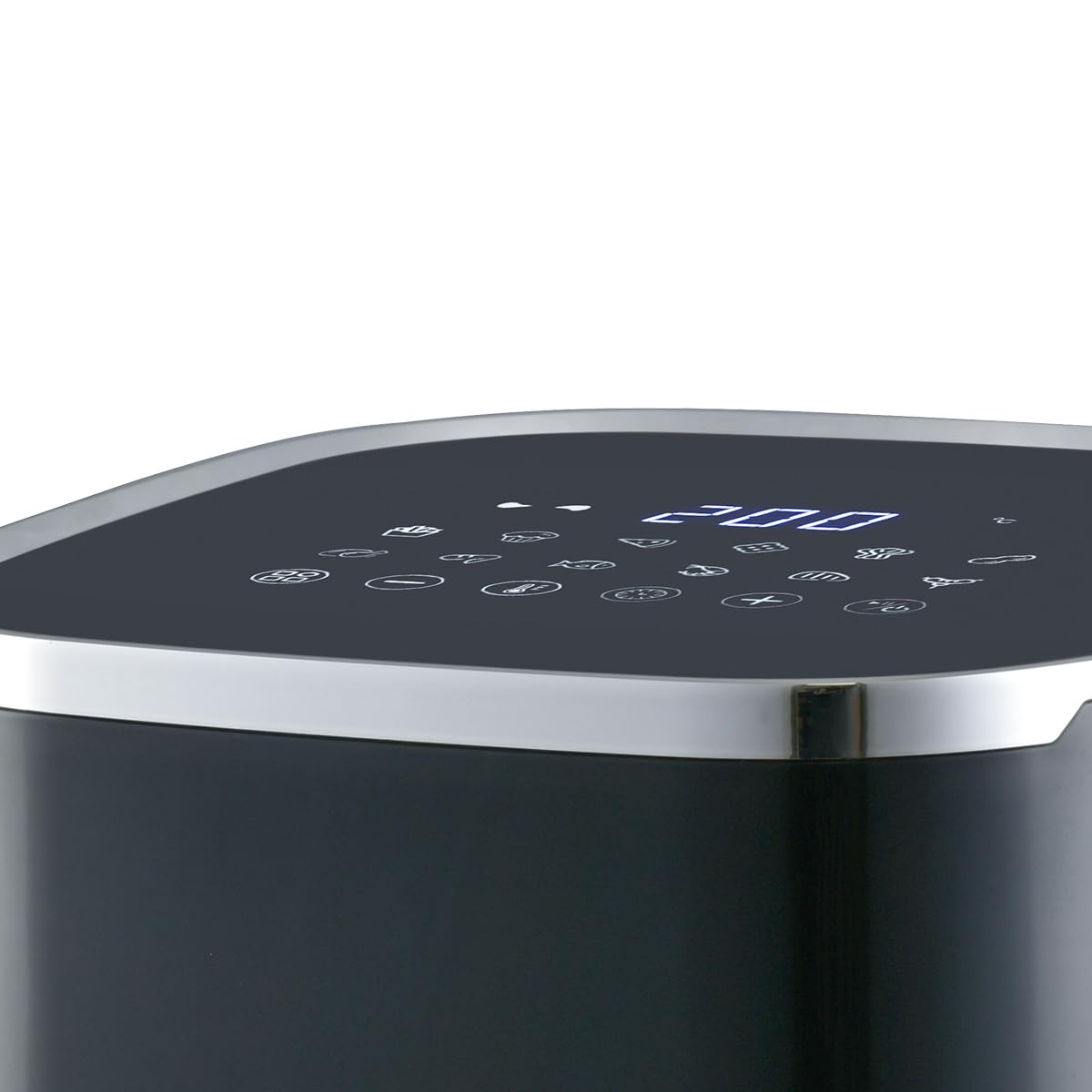 JOCCA - Friggitrice ad Aria Calda da 5 litri| Friggitrice Senza Olio| Air Fryer| Timer| Temperatura Regolabile| Schermo LED Tattile| Risparmio Energetico (Nero2)