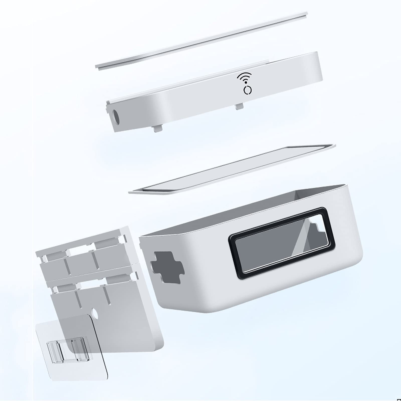 Kabelmanagement-Box, multifunktionale Router-Aufbewahrungsbox, an der Wand befestigte Kabel- und Kabel-Organizer-Box, große Kapazität, Abnehmbarer Kabel-Organizer, hält Kabel sicher und organisiert