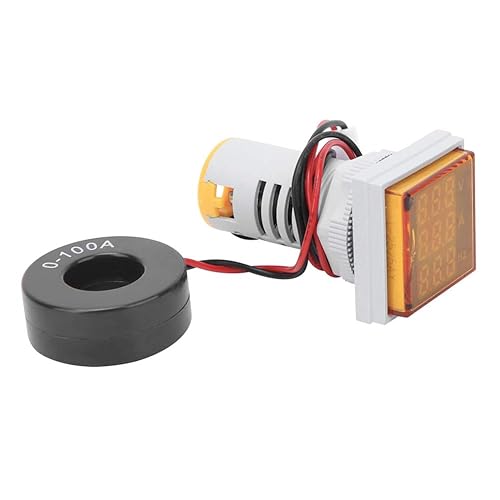 Miniatura 5 de Probador de voltaje de corriente de CA con pantalla LED de 3 dígitos Voltímetro multifunción Amperímetro Medidor de frecuencia Panel multímetro