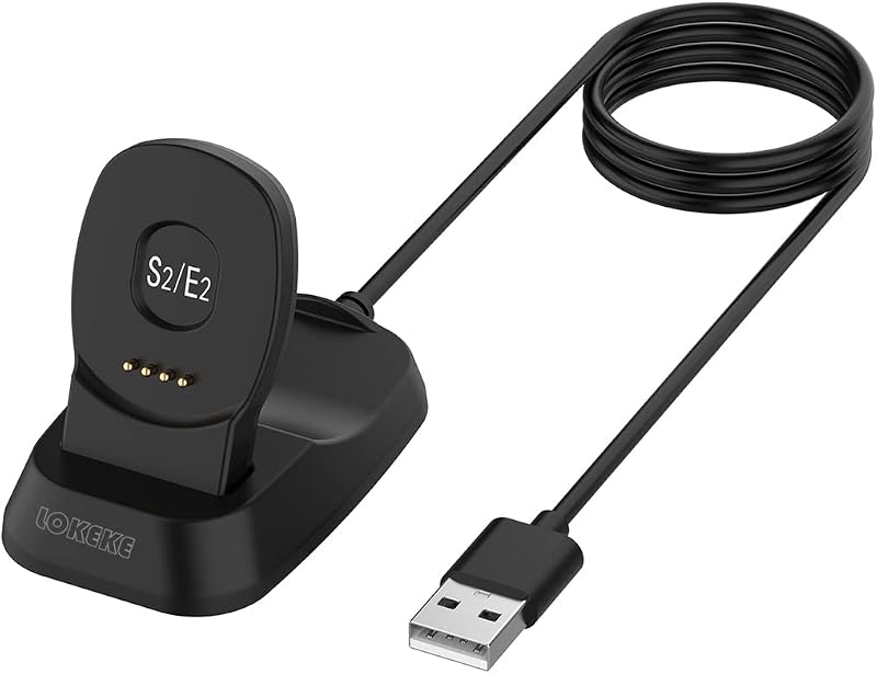 LOKEKE Compatible with TicWatch S2 Magnetic USB Charging Cable Dock, Replacement USB Charger Charging Cable Dock Compatible with TicWatch S2 and TicWatch E2