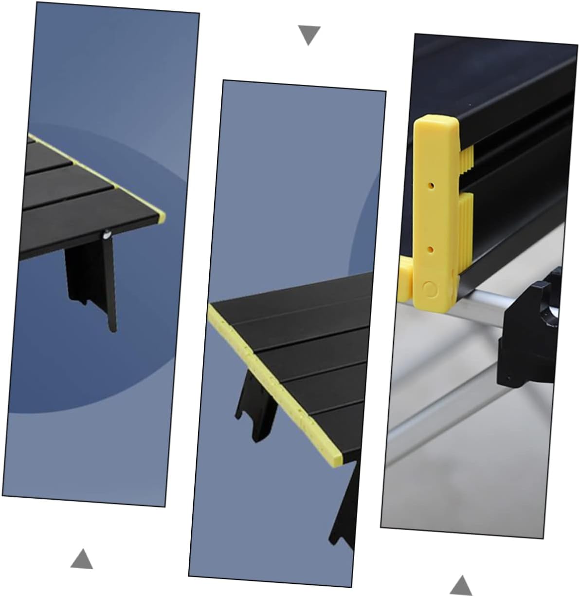 Unomor Portable Camping Table Aluminum Folding Picnic Desk Easy Indoor Outdoor