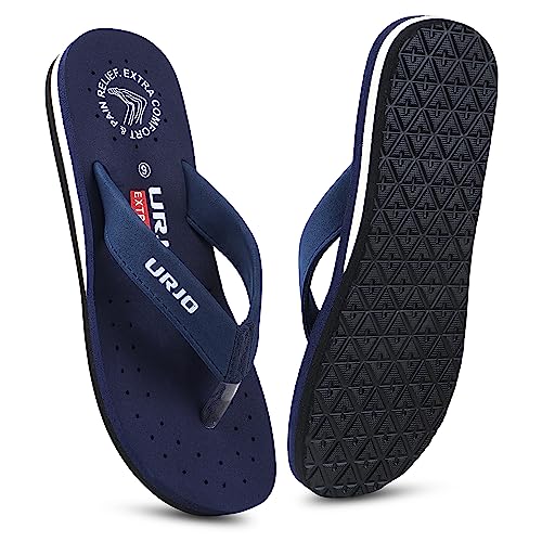Image of URJO Women's Slippers /FlipFlops Lightweight Super Flexible Arch Support Durable Anti Skid & Stylish Dailywear Slippers /FlipFlops for Women