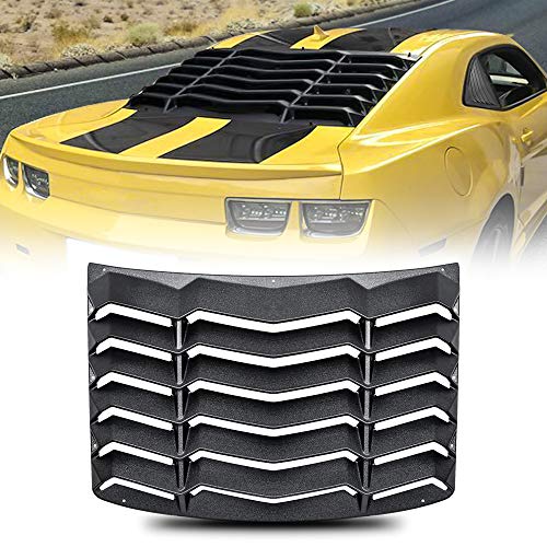 CUMART Rear Window Louvers Windshield Sun Shade Cover Lambo Style Matte Black Compatible