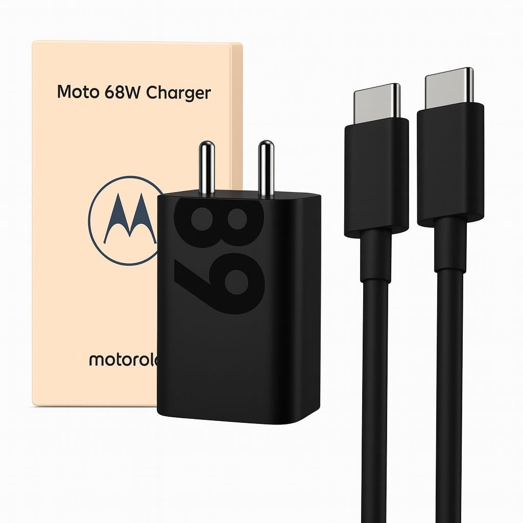 Motorola 68W Turbo Charger with 3.3 Ft Type C Cable for Motorola Edge 30/30 Fusion/30 Pro/40/40 Neo/G40 Fusion/50/50 Ultra/50 Pro/50 Neo/50 Fusion/Moto G82/G84/G45 & Other USB C 68Watt Adapter, Black-image-15