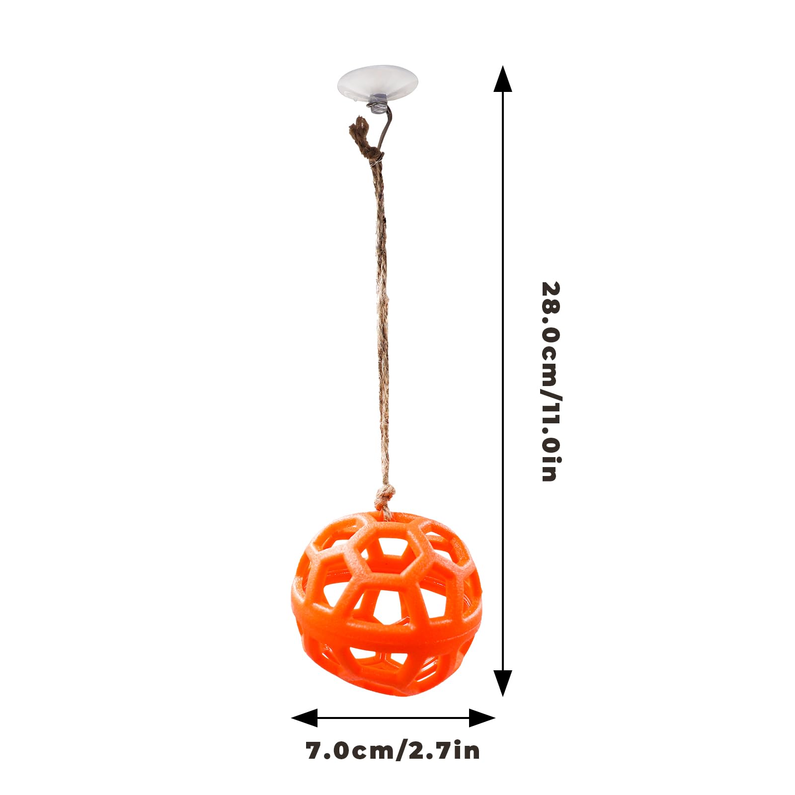 Hermit Crab Tank Accessories & Feeder - Fruit & Veggie Food Ball, Reptile Toys