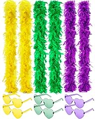 Yellow, Green, Dark Purple