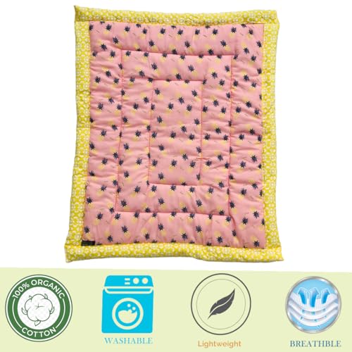 Image of Bedding Mattress for Cotton, Baby Sleeping Bed Set Godari Baby Cradle |Sleeping Mat |Multi Purpose Cushioned Bed |Baby Bed for 0 to 2 Years.