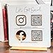 Pahdecor Custom Multi Business QR Code Sign, QR Code Stand, Scan to Pay with Stand Personalized Social Media Signs Acrylic Beauty Store Salon Hairdressers Beautician Plaque for restaurant office