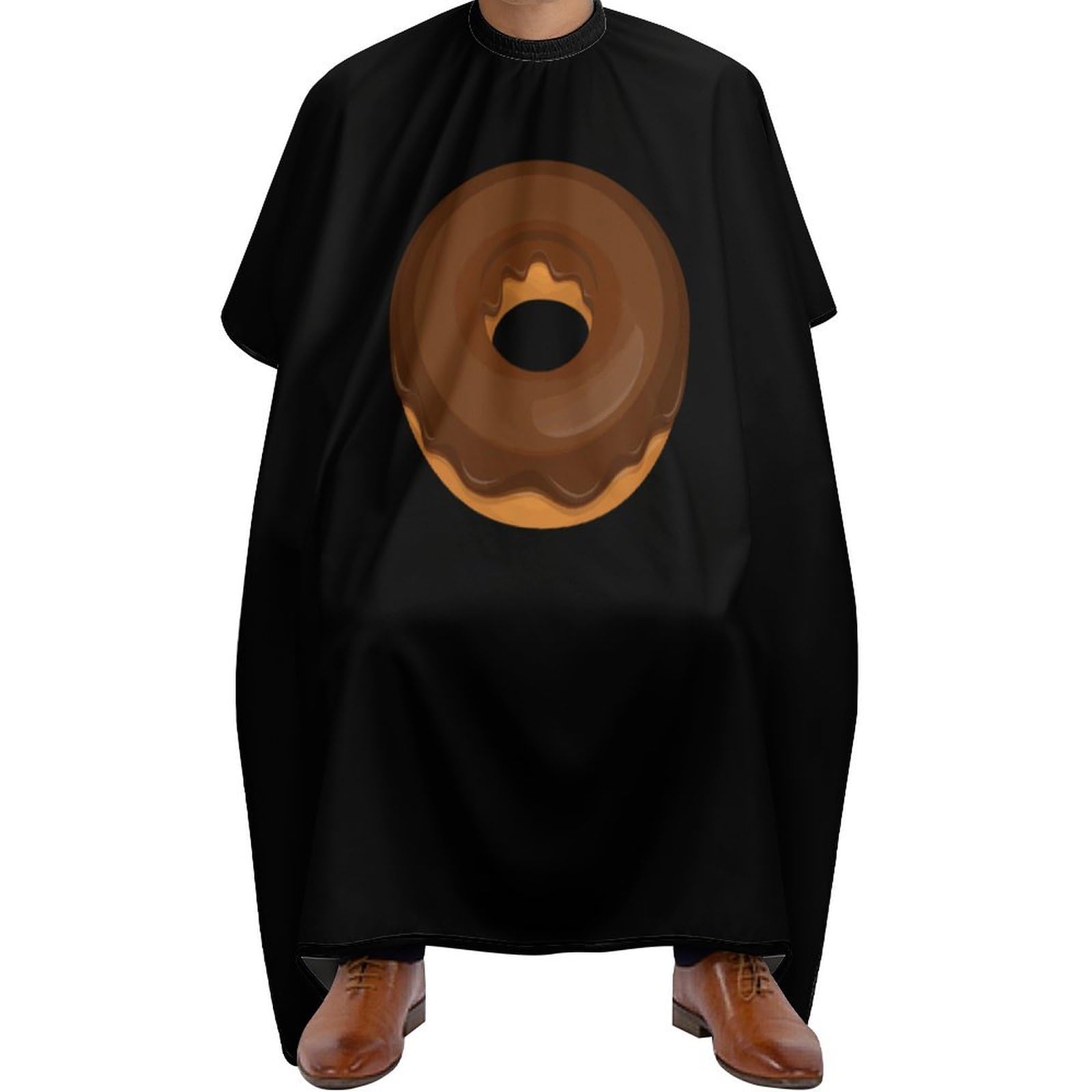 Chocolate Donut Hair Cutting Cape for Men Women Waterproof Barber Cape Adjustable Salon Haircut Capes