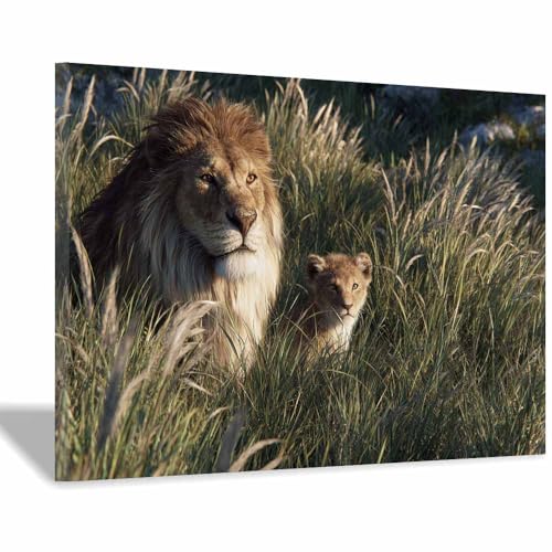 Tableaux muraux lions moderne affiche décoration chambre adulte 70x100