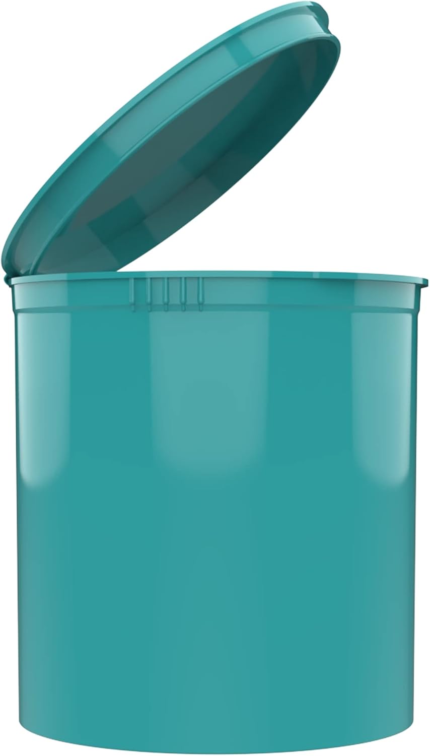 Dragon Chewer 90 Dram CR Plastic Packaging Pop Top Containers - Child Resistant Travel Holder Vial Bottles - 60 qty (Aqua)