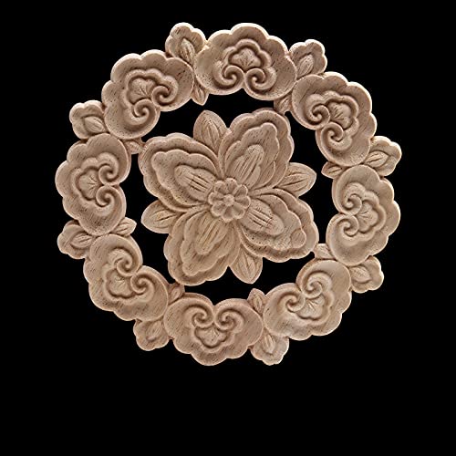 Décalque bois applique meuble sculpté long ornement moulure rétro européen pour restauration