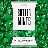 Buttermints - 13 oz. Bag - Approximately 100 Individually Wrapped Mints (Green)