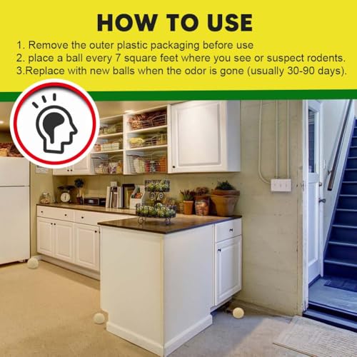 Pest Control, Rodent Repellent, Mouse Repellent,Mice Repellent Indoor, Peppermint Oil to Repel Mice and Rats,Roach, Mosquito, Mice, Spider,Ant, Flea,Bug, Pest Control for House Garage Office Hotel-8P - Thumbnail 6