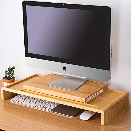 Authentic Crazy Deals LAYTURE Wood All-in-one Monitor Stand Riser with Organizer Storage (4 x USB3.0 + SD, MicroSD Slot + Earphone, Mic Jack) Compatible with 21.5-Inch iMac, Various Storage Accessories 🔥 Hot Deals LAYTURE Wood All-in-one Monitor Stand Riser with Organizer Storage (4 x USB3.0 + SD, MicroSD Slot + Earphone, Mic Jack) Compatible with 21.5-Inch iMac, Various Storage Accessories