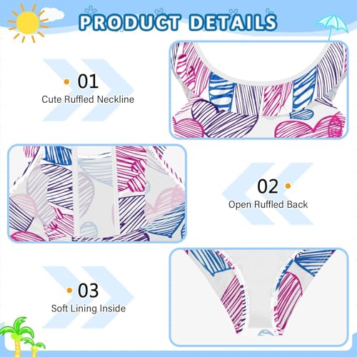 Bañador de niña transpirable SyXIOP ideal para jugar en la playa y vacaciones de verano 5