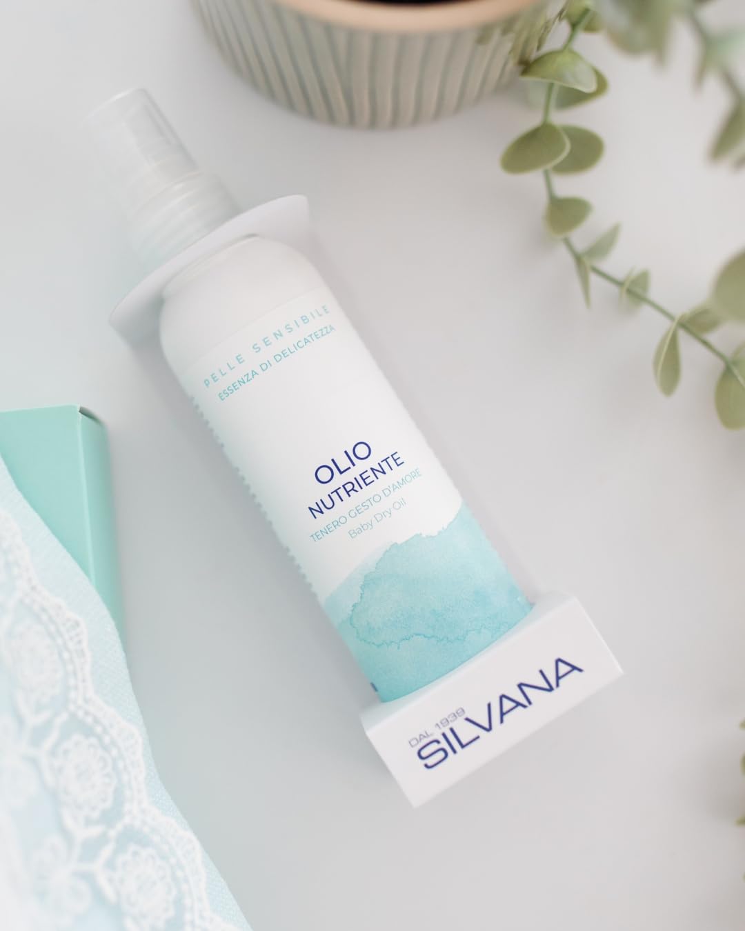 Olio Nutriente Secco Spray per pelle delicata dei bambini, 150 ml, con olio di avocado, macadamia e jojoba