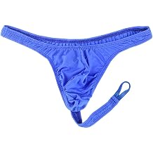 Mens Sexy Pouch C-Strap T-back Thong O-Ring Support Bikini Briefs Jockstrap String Underwear