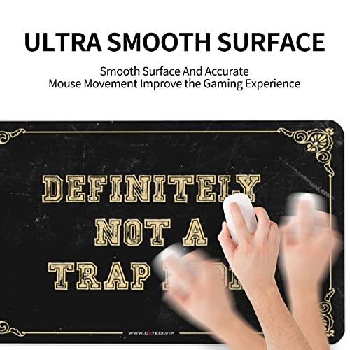 Tapis de souris chat Definitely Not A Trap pour bureau - 6