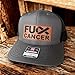 BUBBLEHEAD INK Handmade F Cancer Hat Mens, F&ck Cancer Apparel, Cancer Gifts For Men, Gifts For Cancer Patients Men Funny (Charcoal/Blk)