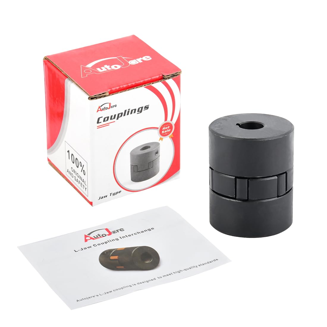 L-Jaw Coupling Set: 1/2" to 1" Flexible Coupler -2