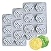 Kingrol 3-Pack 6 Cavities Silicone Soap Molds, Flexible Baking, Ice Cube Tray, Easy Release