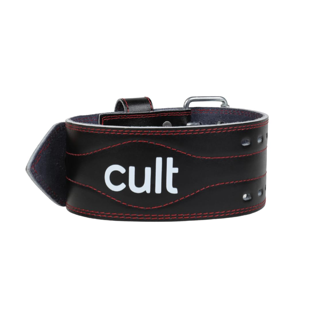 Cult Gym Belt Pro for Men and Women - Deadlift Belt for Workout, Weight Lifting, Powerlifting - Leather Exercise Belt for Back Support Black M