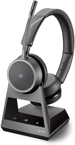 Miniatura 2 de Plantronics - Voyager 4220 Office con base bidireccional USB-A (Poly) - Auriculares Bluetooth de doble oreja (estéreo) - Conéctate a PC, Mac y