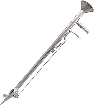 Garden Seeder Garden Bulb Transplanter ToolSeed Spreader Sowing Seed Dispenser Easy to Operate Stainless Steel Manual Planter Vegetable Metal Seeder for Beans Peanut, Length 91cm