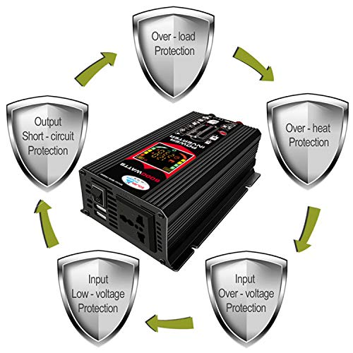 mewmewcat Inversor de Onda Senoidal Modificado Alta Frequência 6000W Inversor de Potência Watt DC 12