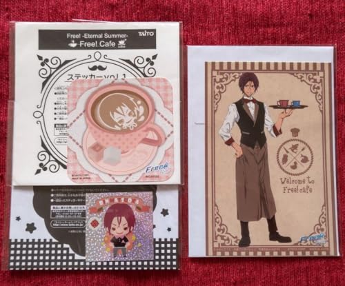 ? Free コラボ カフェ 特典 ステッカー 3種セット 松岡凛 凛 Rin ? Free コラボ カフェ 特典 ステッカー 3種セット 松岡凛 凛 Rin