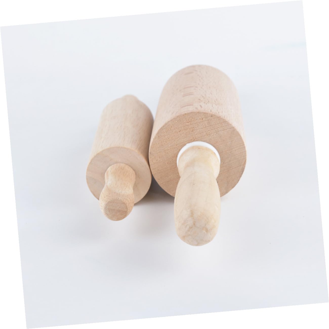 Sosoport 2 Stück Wachsfreies Nudelholz 47x6 Cm mit Rostfreien Lagern Küchenwerkzeug für Fondant und Kekse zum Backen