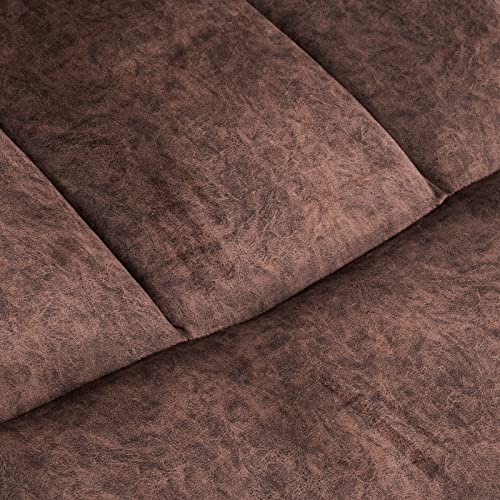 Comhoma Recliner Chair Massage Rocker With Heated 360 Degree Swivel Lazy Boy Recliner Single Sofa Seat With Cup Holders For Living Room (Brown) #TOP6