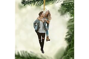 Pawfect Personalized Christmas Tree Picture Ornaments for Couple Gifts