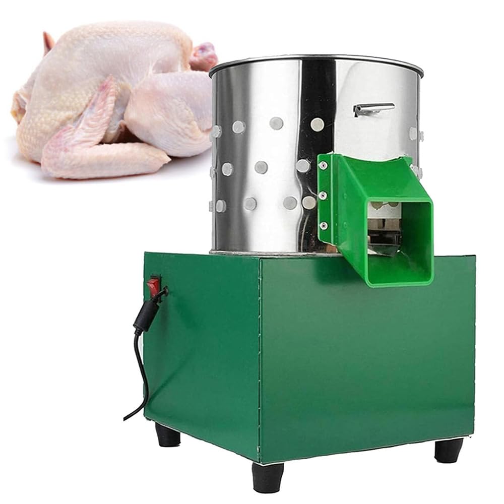Desplumador comercial de aves de corral de 60 W, 550R/Min de acero inoxidable para pollo, pato, pavo