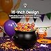 Union Products Black 16 Inch Spooky Witch Cauldron for Indoor and Outdoor Halloween Decoration and Trick or Treat Candy Container, Black